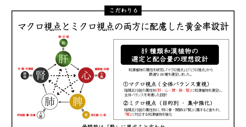 骨関節用フードは、足や腰の骨関節･ヘルニア対策の和漢植物を配合しております。