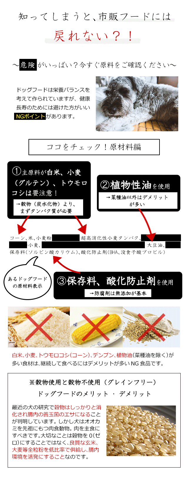 成犬・幼犬用の長生き（長寿）用の食事～和漢・みらいのドッグフード